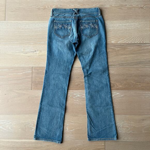 2011 Old Navy The Diva Boot-cut Low Rise Stretch Jeans Stitched Pockets 2 Reg - Picture 1 of 6